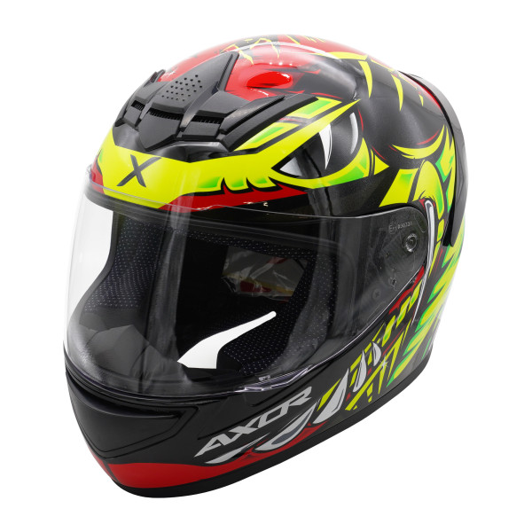 Axor Axor helmet rage full face - python red yellow black gloss - large